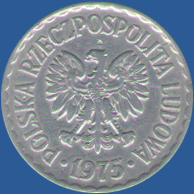 1 злотый Польши 1975 года