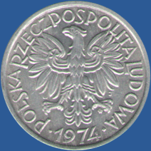 2 злотых Польши 1974 года